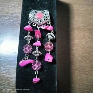 Pink and Silver Pendant